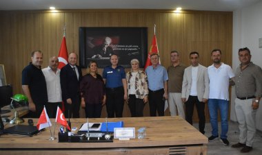 Ufuk Merde’den İlçe Emniyet Müdürü Esin Özcan’a Ziyaret