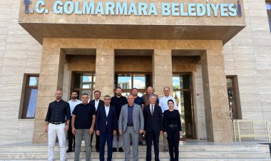 Sami Karaoğlan’dan Gölmarmara Belediye Başkanı Cem Aykan’a Ziyaret