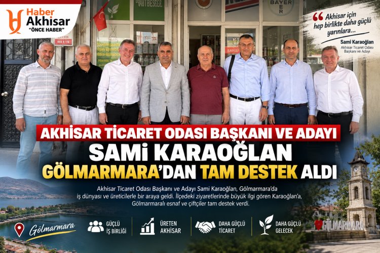 Sami Karaoğlan’a Gölmarmara’dan tam destek