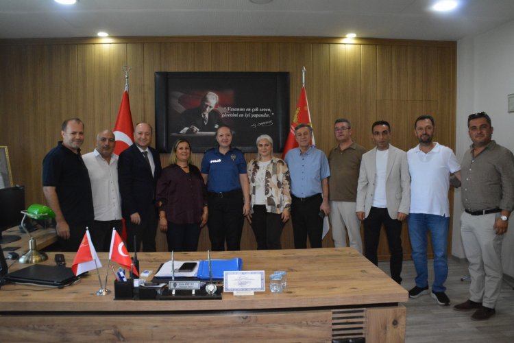 Ufuk Merde’den İlçe Emniyet Müdürü Esin Özcan’a Ziyaret