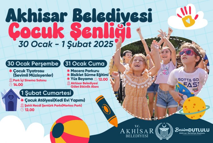 AKHİSAR’DA YARIYIL TATİLİ ÇOCUK ŞENLİĞİYLE RENKLENİYOR