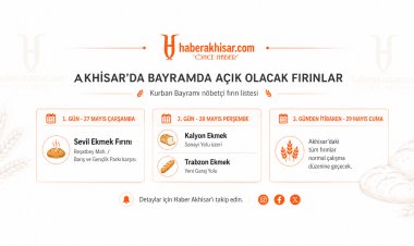 Akhisar’da Bayramda Açık Olacak Fırınlar Belli Oldu